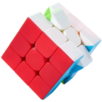 Qiyi Warrior W 3x3 Stickerless Speed Cube Puzzle Toy for Kids Smooth Twist Magic Cube