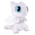 DreamWorks Dragons Light Fury Squeeze & Growl Plush Toy With Sounds 10 Inch