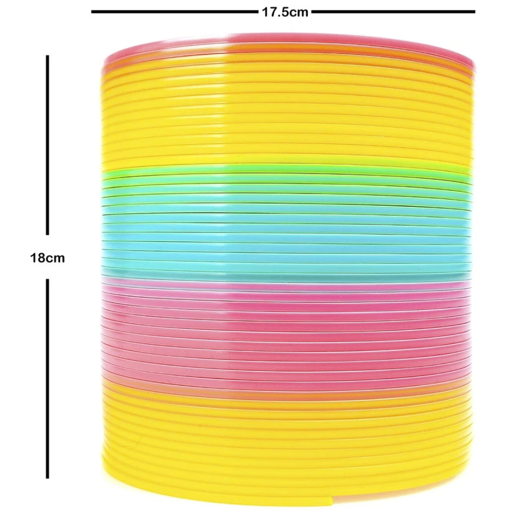 Giant Rainbow Spring Toy Large Colourful Slinky Fun Kids Toy