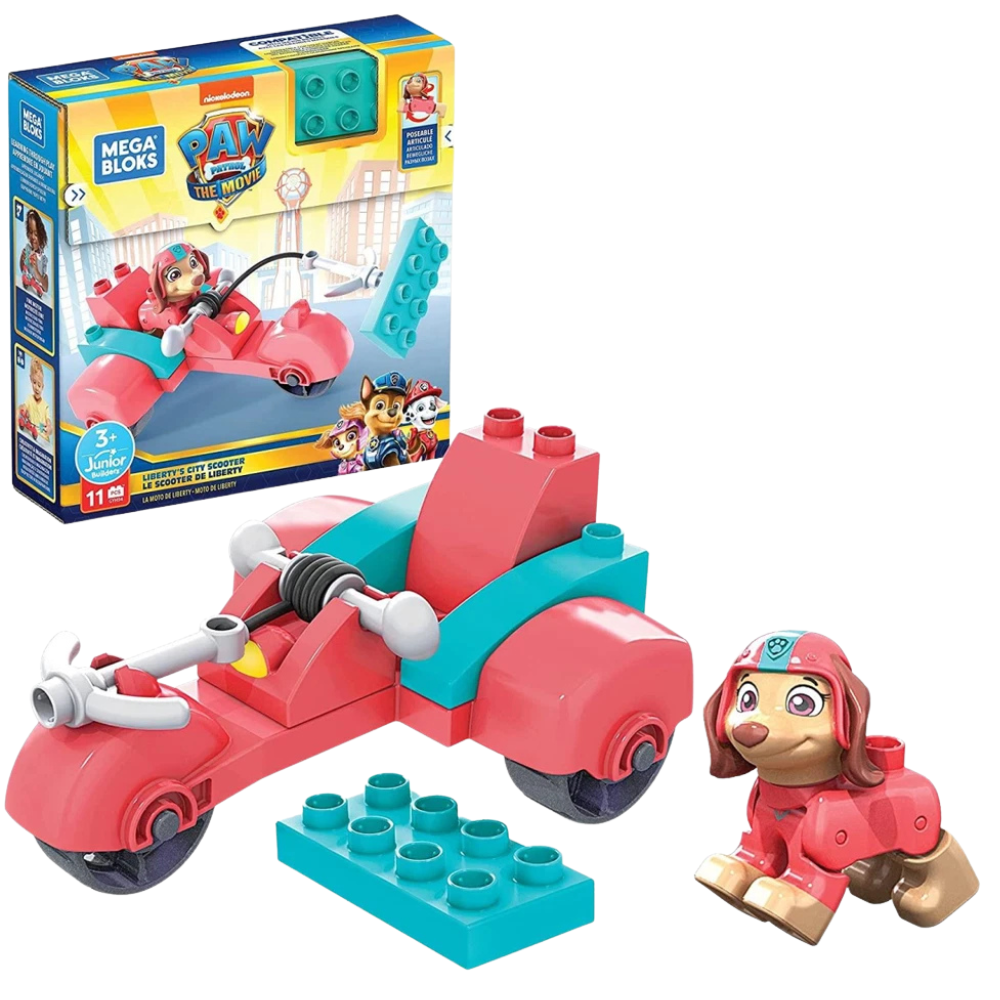 Paw Patrol the Movie Liberty's City Scooter Mega Bloks Building Set Mattel Toy