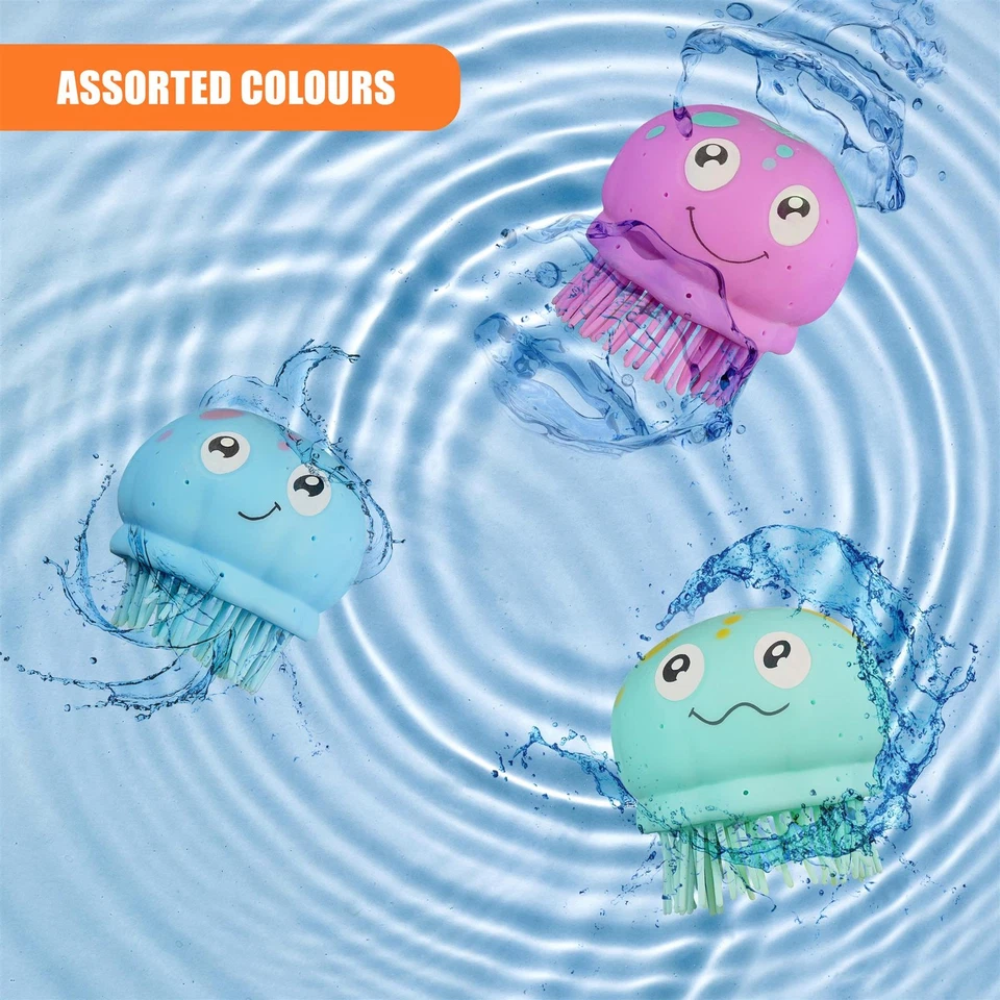 Water Absorbing Soft Flying Jellyfish Frisbee Toy for Swimming Pool Summer Target Game Fun