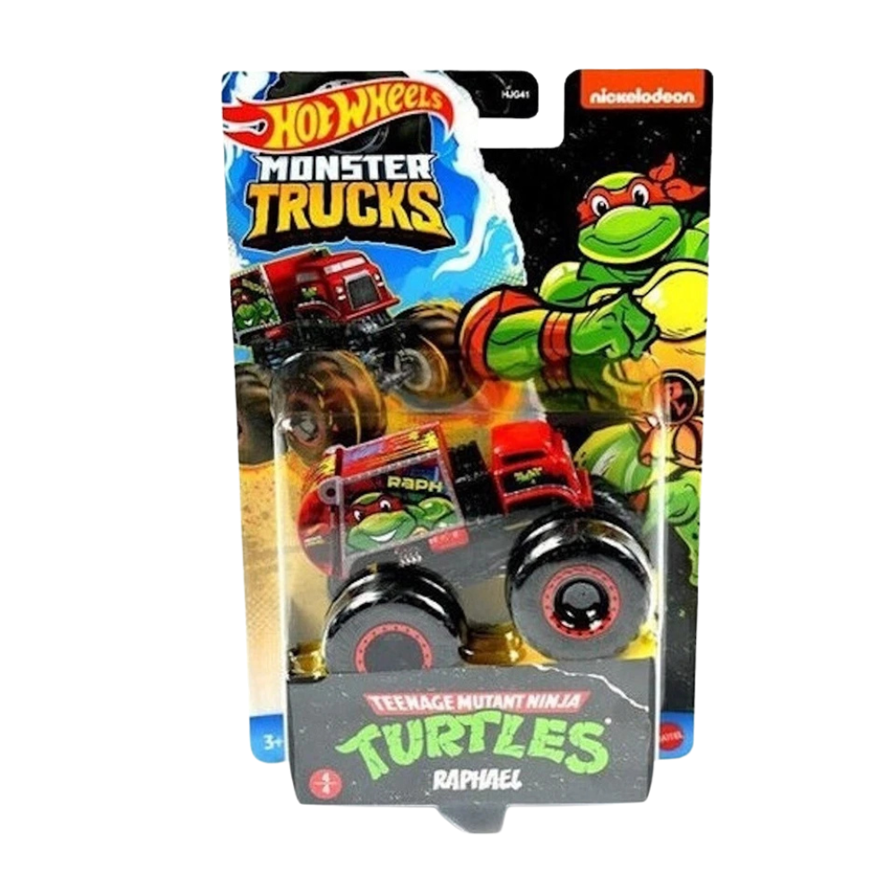 Hot Wheels Teenage Mutant Ninja Turtles TMNT Die-Cast Monster Trucks 1:64 Scale Set 3+ New