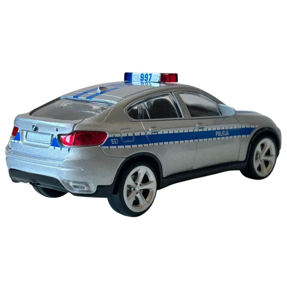 Rastar Bmw X6 Police Car Diecast Model Toy 1:43 Scale German Polish Police Collectible