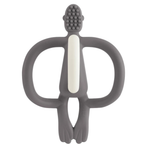 Matchstick Monkey Teething Toy Grey Baby Teether & Training Toothbrush for Babies 3m+