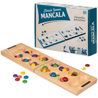 Wooden Folding Mancala Strategy Board Game Classic Family Game for Kids & Adults