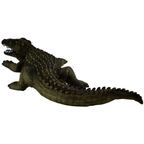 Large Soft Rubber Crocodile Alligator Toy, Realistic Wildlife Figure Gift for Kids