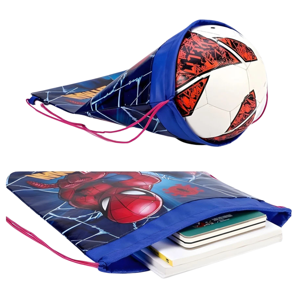 Official Marvel Spider-Man Kids Drawstring Bag 44x33cm, School Gym Sports Swimming PE Kit Bag