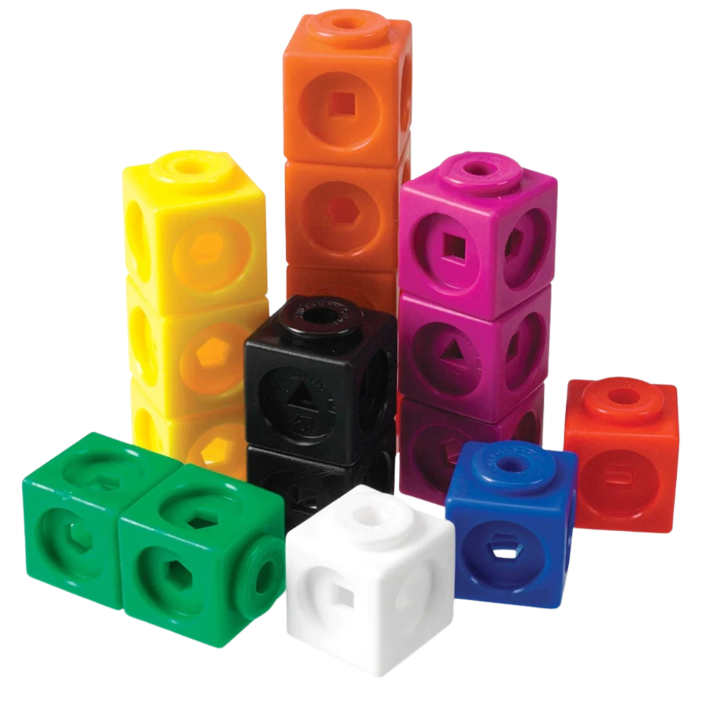 Learning Resources MathLink Cubes Set of 100 Educational Toy Multicolor