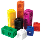 Learning Resources MathLink Cubes Set of 100 Educational Toy Multicolor