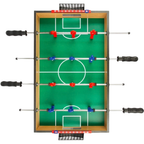 Tabletop Football Game 12 Footballers LED Mini Foosball Table Family Game