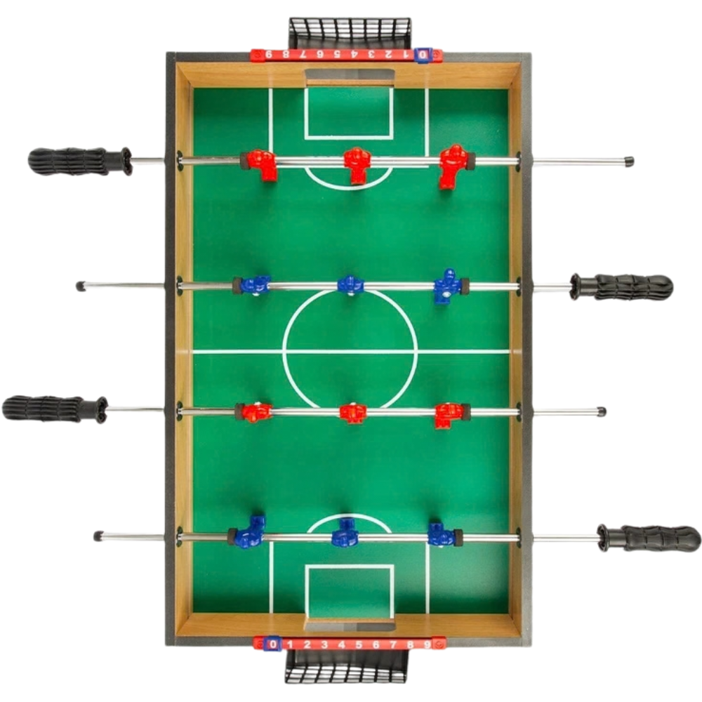 Tabletop Football Game 12 Footballers LED Mini Foosball Table Family Game