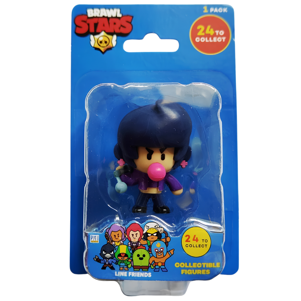 Brawl Stars Series 1 Figure Stamper Keychain LINE Friends Official Collectible Toy