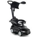 Kids 3-in-1 Push Ride-On Car | Adjustable Canopy & Steering