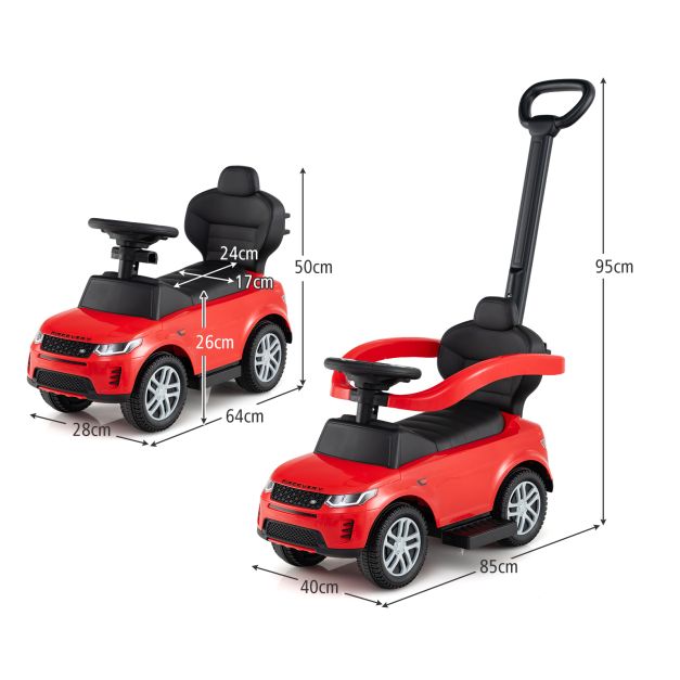 Land Rover Discovery 3-in-1 Toddler Ride-On Push Car
