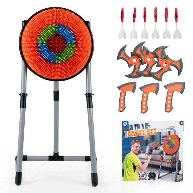 3-in-1 Kids Throwing Target Game – Perfect for Carnival-Style Play