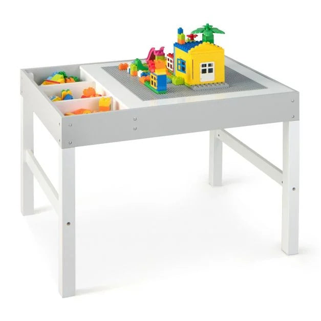 Wooden 3-in-1 Kids Activity Table with Reversible Removable Top