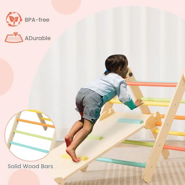 3-in-1 Foldable Triangular Climbing Toys Set for Toddlers
