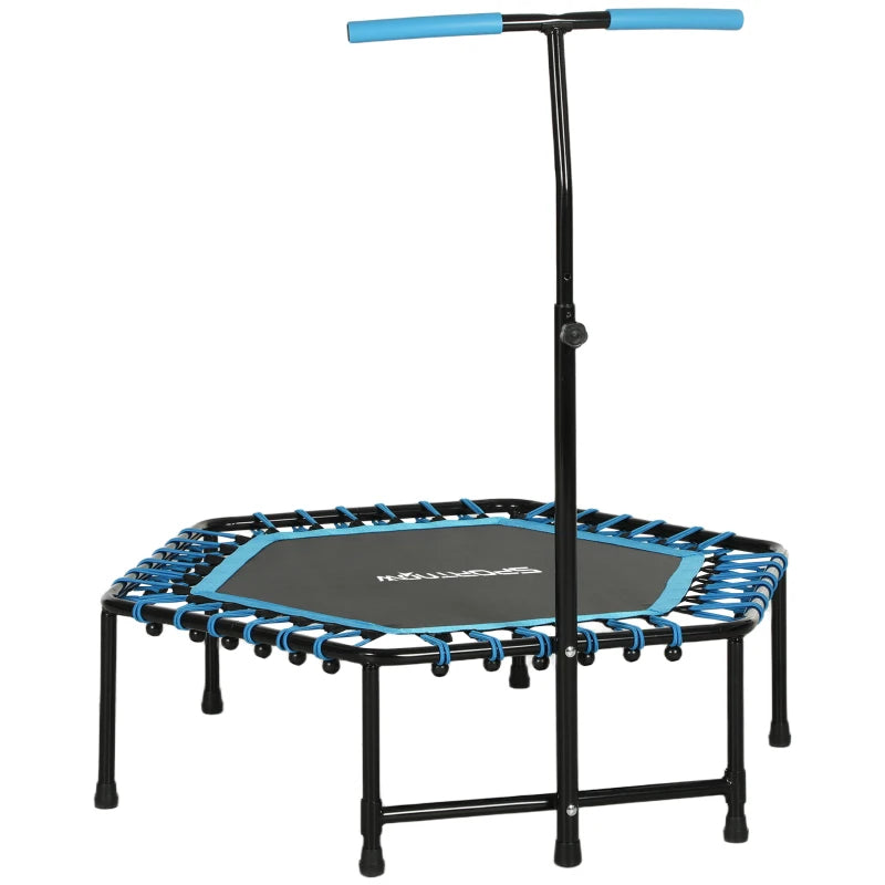 Blue Rebounder Trampoline – 45", Adjustable Handle, LED Lights