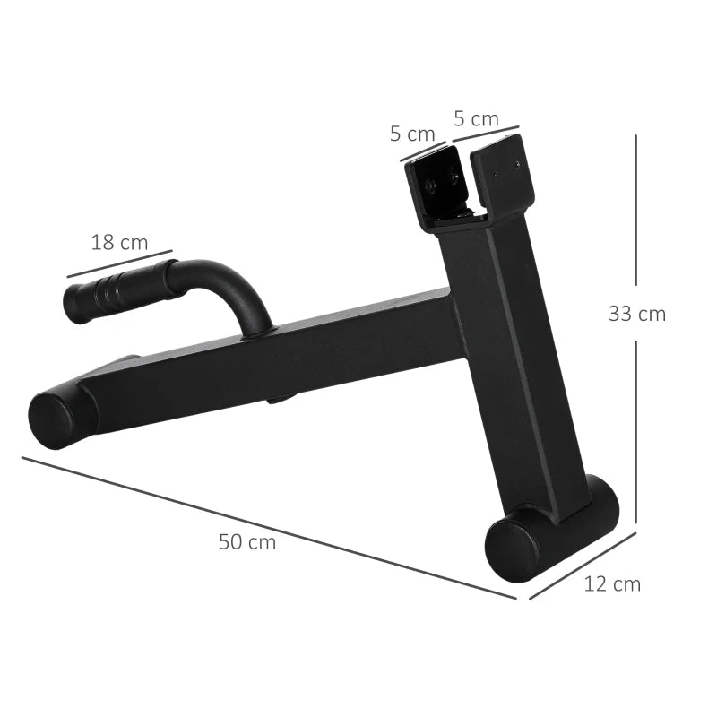 Deadlift Barbell Jack – Non-Slip Handle, Black