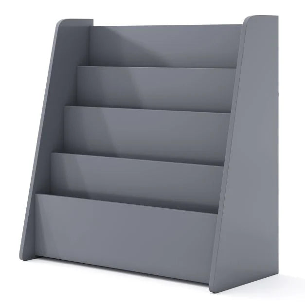 Children’s 4-Tier Bookshelf with Deep Storage Compartments