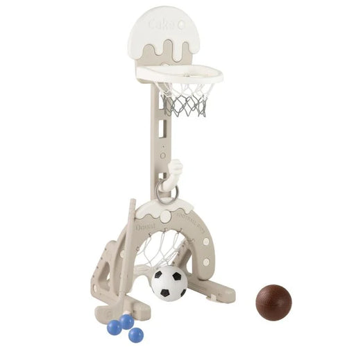 4-in-1 Multi-Sport Kids Activity Set: Hoop, Football Goal, Golf & Ring Toss