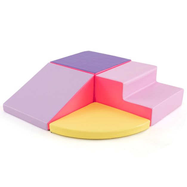 4-Piece Infant Baby Foam Climb & Crawl Block Play Set