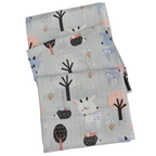 3 Pack Xl Large Printed Muslin Squares for Babies, Reusable 100% Cotton Nappy Cloths