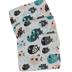 3 Pack Xl Large Printed Muslin Squares for Babies, Reusable 100% Cotton Nappy Cloths