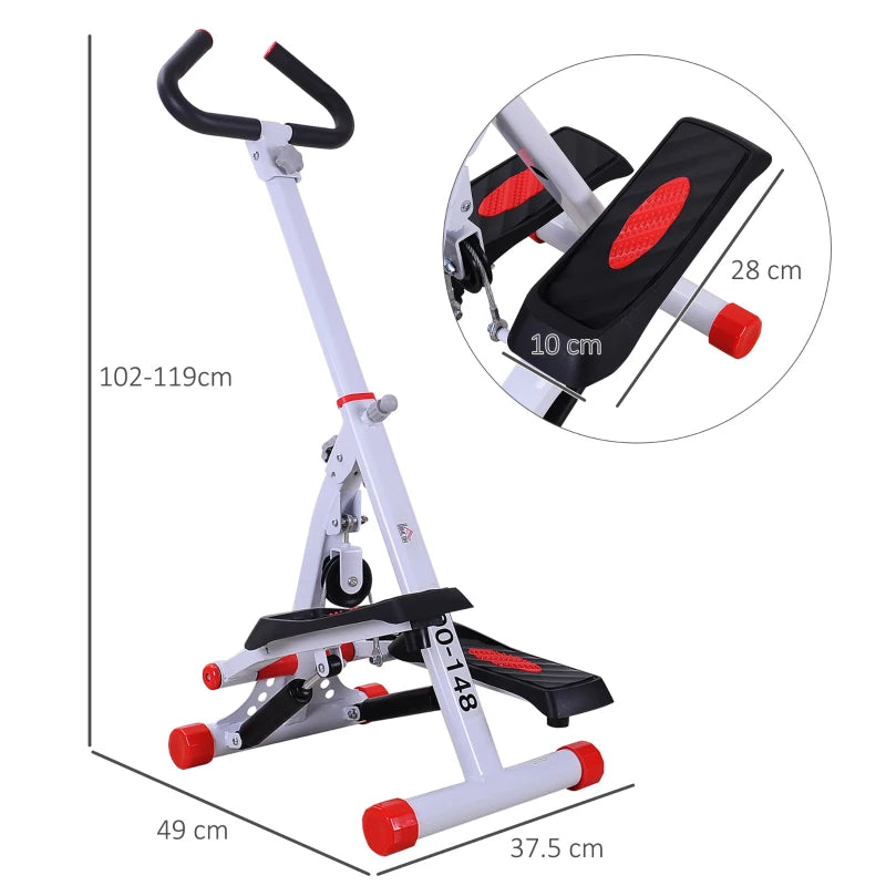 Compact Stepper with Hand Grips – Aerobic Exercise at Home