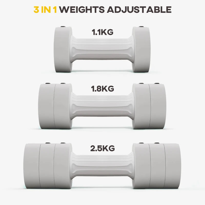 2.5kg Dumbbell Set – Adjustable Weights for Home Workouts