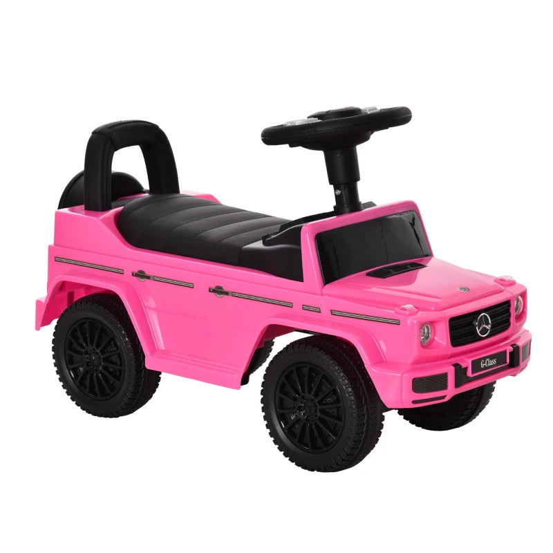 Toddler 3-in-1 Foot to Floor Ride-On Car – Push Handle, G350 Inspired, Pink, 12-36 Months