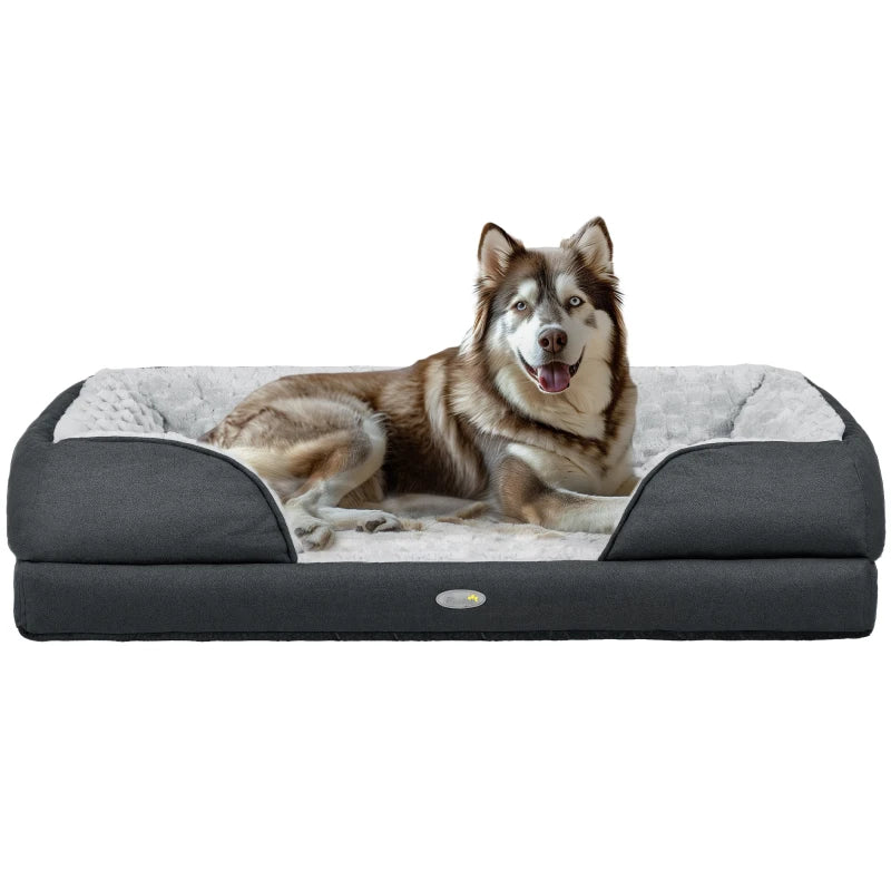 Calming Large Dog Bed with Removable Cover