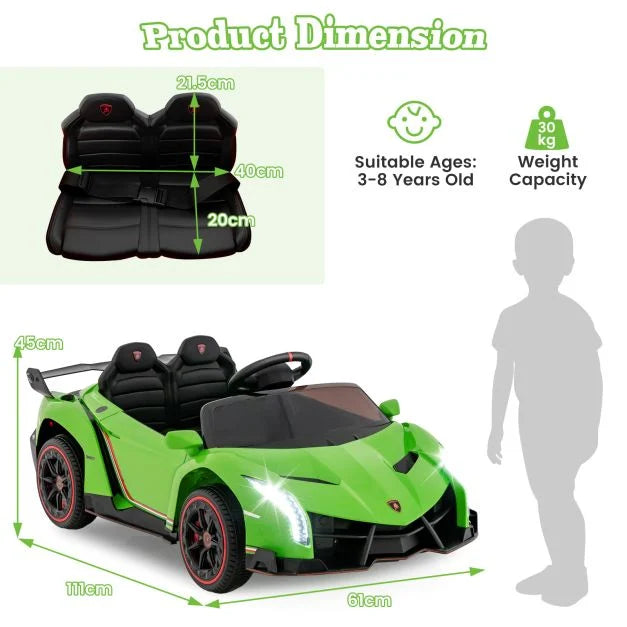 12V Licensed Kids Ride-On Vehicle with Battery Power and Remote Control