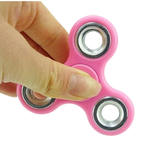 Pink Fidget Hand Spinner Stress Relief Focus Toy Pocket Size Sensory Spinner for Kids Adults Sp-Pink