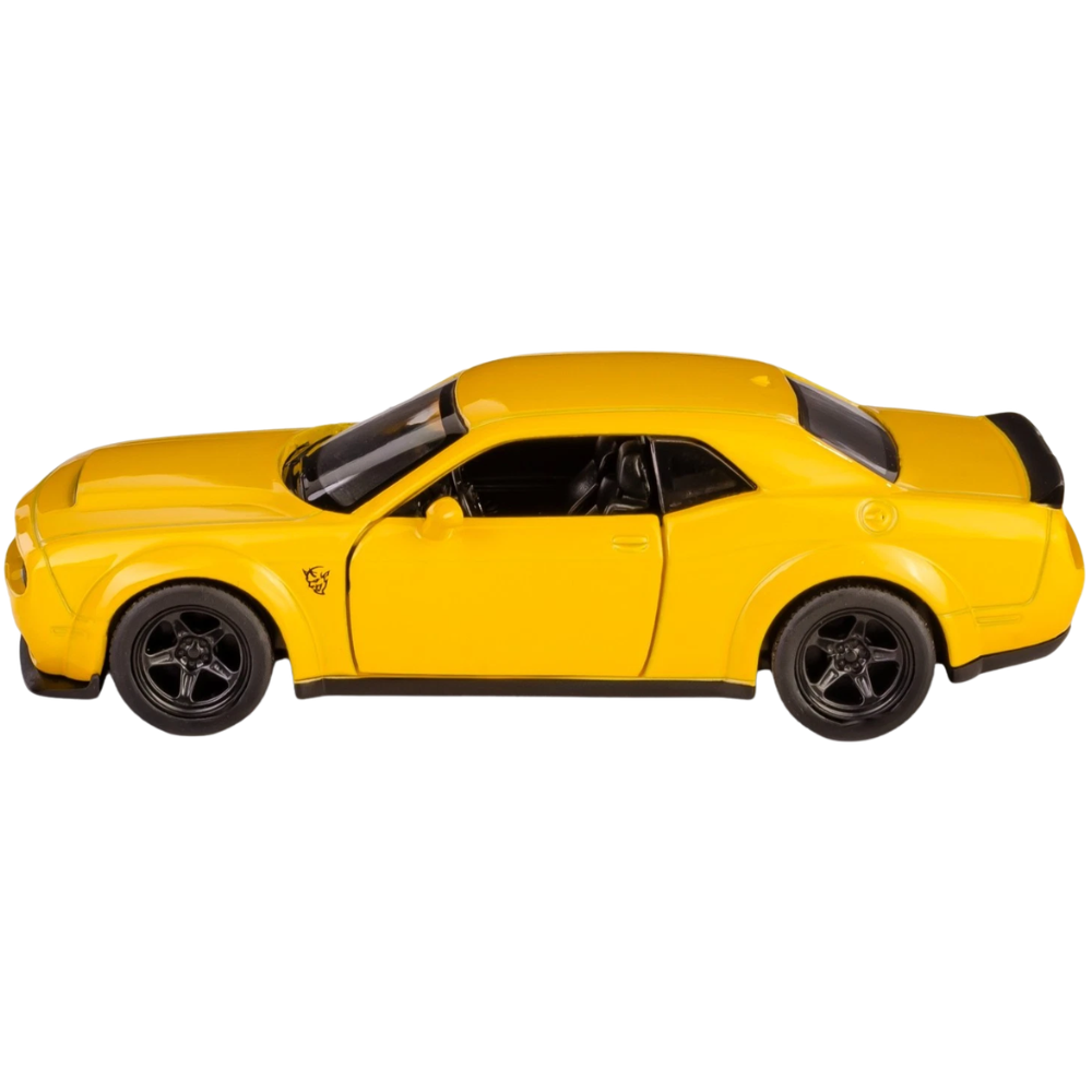 Dodge Challenger SRT Demon Diecast Model Car Toy Yellow 1:34–1:39 Scale RMZ City