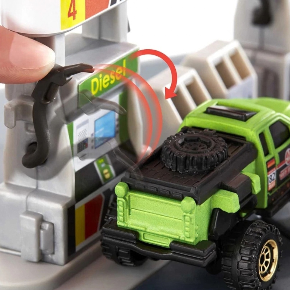 Mattel Matchbox Action Drivers Gas Station Playset with Vehicle Kids Toy 3+