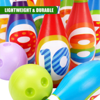 Dinosaur Bowling Set for Children Plastic Skittles Game Carnival Educational Indoor Toy Fun