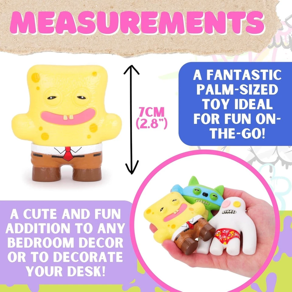 Toyland Fuggler Series 2 7cm Collectible Monster Figure Blind Bag Mystery Toy 46 to Collect Ages 3+