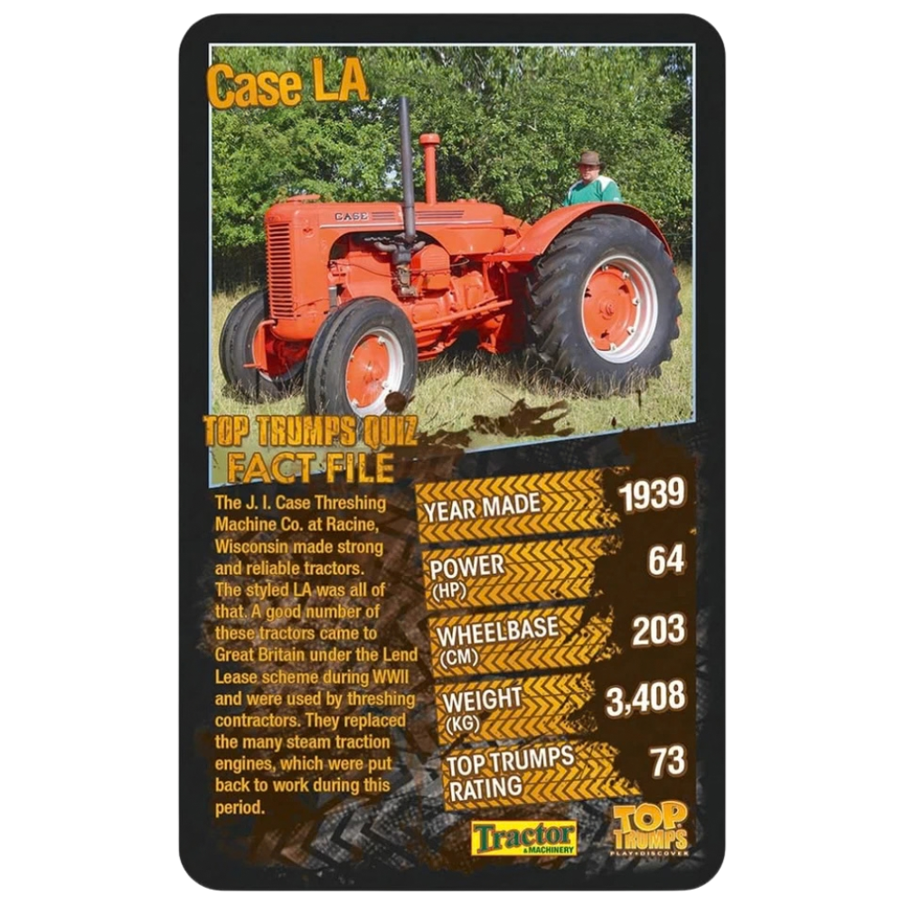 Top Trumps Tractors Card Game – Top 30 Farming Machines Facts & Family Fun Game