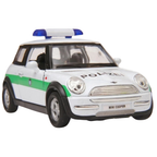 Welly Mini Cooper Polizei German Police Car Diecast Model Toy 1:34-1:39 Scale Collectible