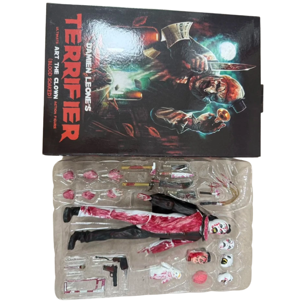 Terrifier Art The Clown Blood Soaked 7" Action Figure New in Box