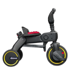 Doona Liki Baby Trike S1 Flame Foldable Toddler Tricycle with Parent Control Bar Red