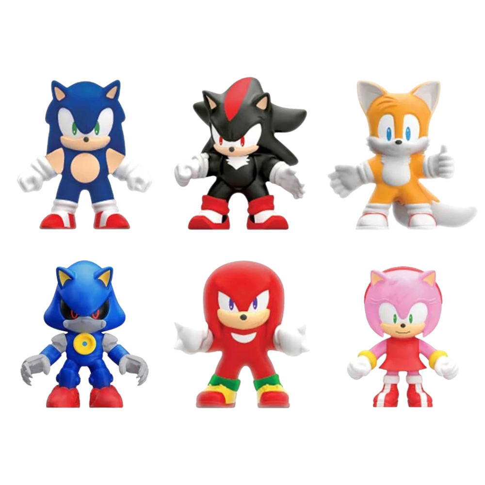 Heroes of Goo Jit Zu Sonic Minis Metal Sonic Stretch Figure Collectible Toy Ages 4+