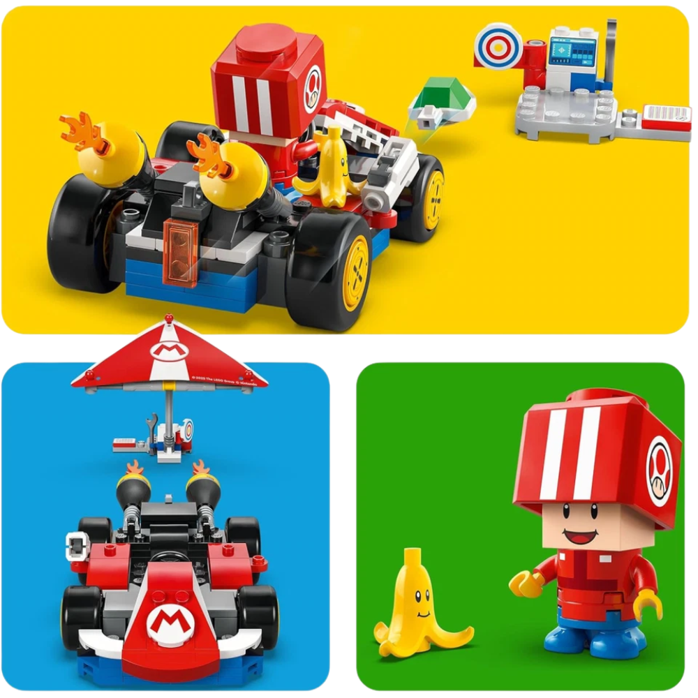 Lego Super Mario 72032 Standard Kart Toad Character Figure Construction Building Set Toy for Kids