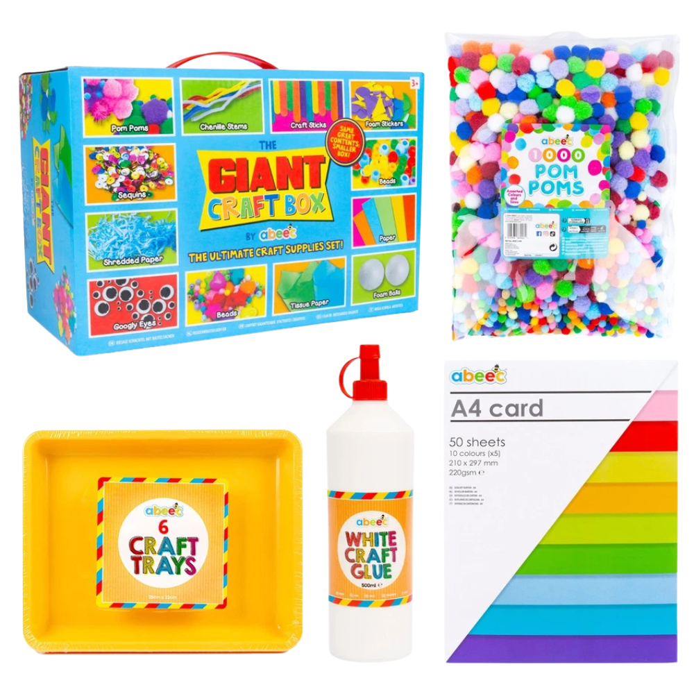 abeec Kids Craft Set 3–6 Creative Arts & Crafts Gift Box Choose Bundle