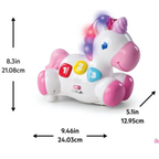 Bright Starts Rock & Glow Unicorn Baby Toy Lights Sounds Musical Learning Toy 6m+