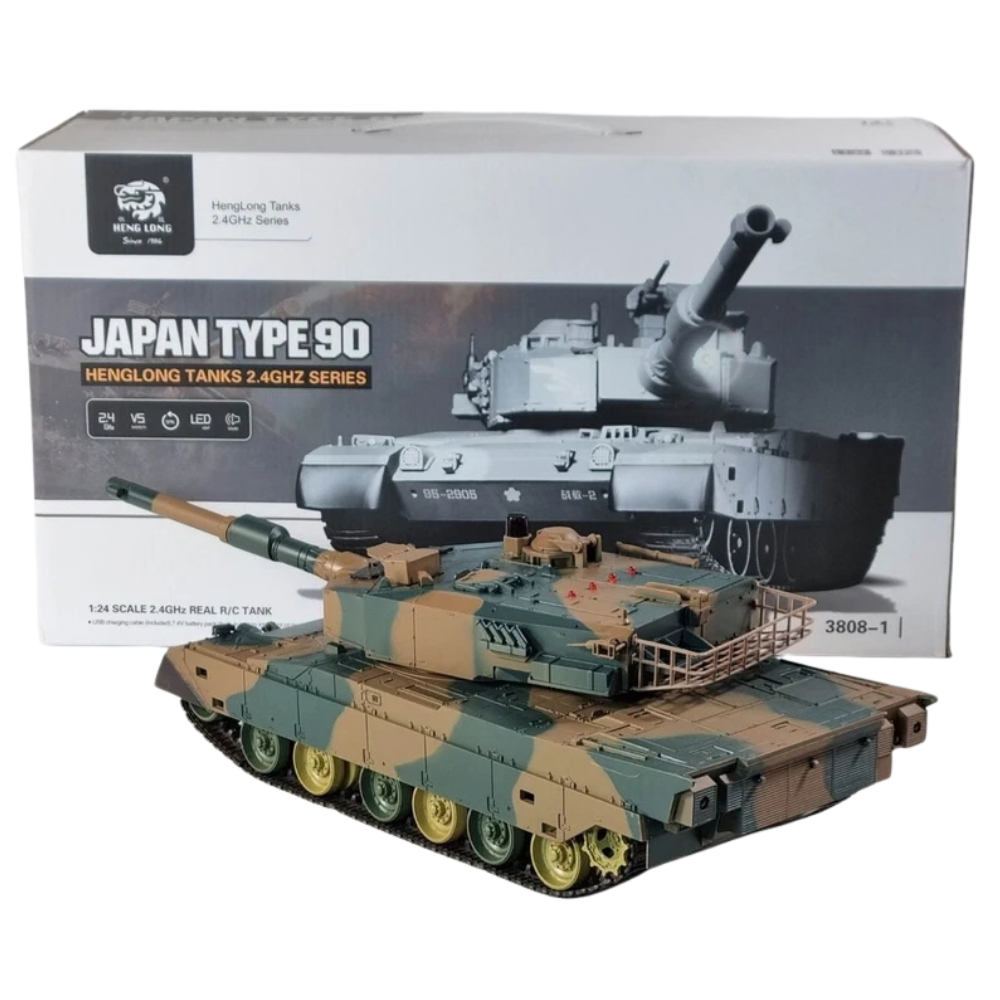 Remote Control T-90 Battle Tank RC 1:24 BB Firing Turret Lights Sound 14+