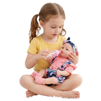 BiBi Doll Sweet Pea 17" Realistic Reborn Baby Doll Girl Dummy Bottle & Outfit