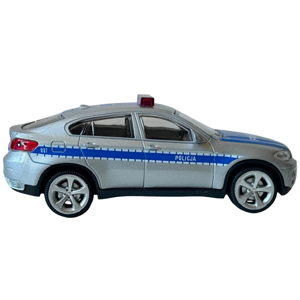 Rastar Bmw X6 Police Car Diecast Model Toy 1:43 Scale German Polish Police Collectible