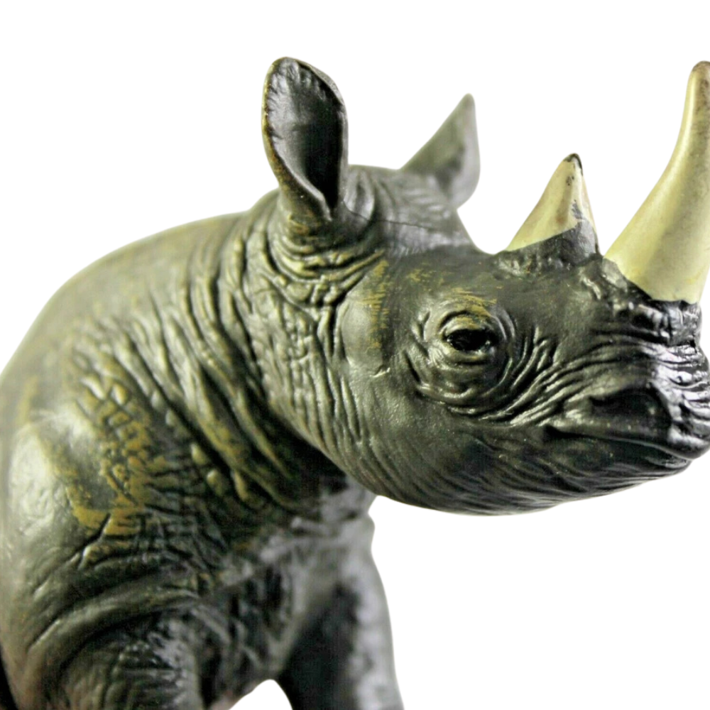 3 Pcs Dino Rhino Toys Styracosaurus Fighting Rhinos and Saichania Dinosaur Referee Play Set